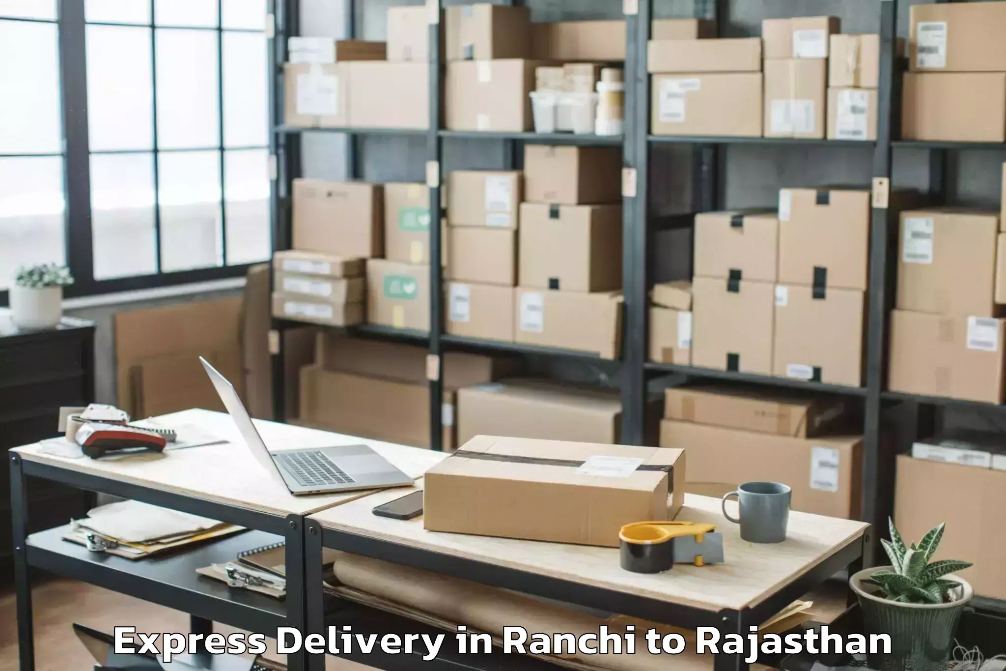 Leading Ranchi to Hindoli Express Delivery Provider